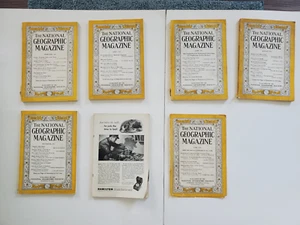 National Geographic Magazine 1941, 1943, lot of 6, Feb, Apr, June, Aug, Nov 1941 - Foto 1 di 13