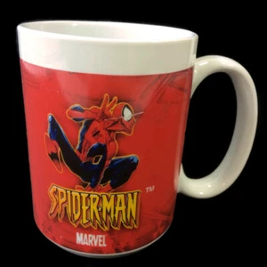 Marvel 2004 Spider Man 4" Coffee Mug Cup 12 Oz. Red, White & Blue Sherwood - Picture 1 of 7
