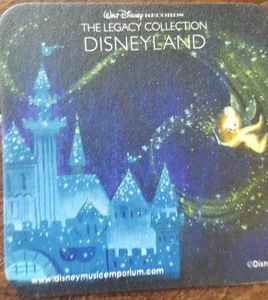 2015 D23 DISNEY LEGACY COLLECTION PROMO CARD COASTER DISNEYLAND TINKER BELL - Picture 1 of 1