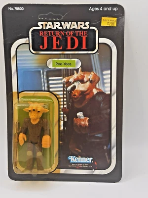 Star Wars Vintage 1983 Kenner ROTJ Ree-Yees 65 Unpunched Carded *READ* - Image 1 of 4