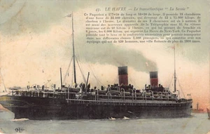 AK Schiff: Transatlantik Paketboot "La Savoie" FRANKREICH, verschickt 1912 - Bild 1 von 2