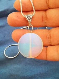 PENDENTE OPALE NOBILE NATURALE E ARGENTO LAVORATO CIONDOLO E COLLANA ARGENTO 925 - Foto 1 di 14