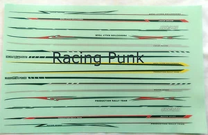 1/10 RC Racing Drift Rally Team Car Body Shell Stripes Parts Decals Sticker A021 - Picture 1 of 1