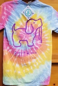 New PUPPIE LOVE TIE DYE #2 T SHIRT - Bild 1 von 1