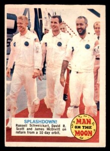 1969 OPC O-Pee-Chee Man on the Moon #10A Splashdown! EX