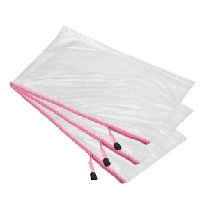3 Pack Mesh Zipper Bags, A4 Waterproof Mesh File Pockets | Plastic Document B... - Picture 1 of 5