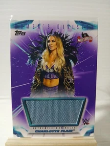 2021 Topps WWE Women's Division Purple Charlotte Flair Ring Mat Card 71/99 - Bild 1 von 2