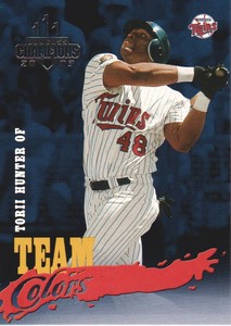 2003 Donruss Champions Team Colors #TC-29 Torii Hunter Minnesota Twins