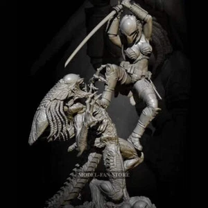 1/24 Resin Model Kit Warriors Alien Battle TD-2980 Unpainted - Picture 1 of 5