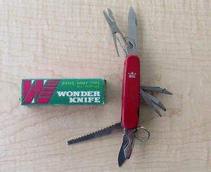 Wonder Knife Multi-Tool Swiss Army Type Scissors Screwdriver File 12 Tools VTG - Picture 1 of 13