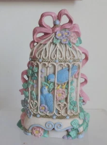 Vtg Mark Midwest Imports Cast Iron Doorstop Door Stop Stopper Birdcage Décor 10" - Picture 1 of 8