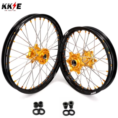 KKE 21/18 Enduro Dirt Spoked Wheels for Suzuki DRZ400S DRZ400 DRZ400E DRZ400SM - Image 1 of 4