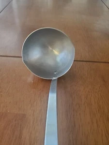 Vintage Flint Arrowhead Stainless Steel Soup Ladle Spoon 12" Wheat handle - Picture 1 of 7