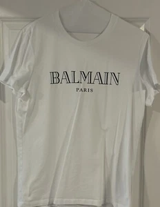 Authentic BALMAIN T Shirt White SzXL With Original Receipt (No Flaws) - Picture 1 of 6