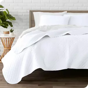 Coverlet Set - Lightweight Bed Decor - Comforter Alternative - All-Season Quilte - Picture 1 of 7