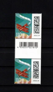 FLUGPOST-Welt der Briefe MiNr 3671 AII ul ZwSteg Paar "links ungezähnt"- pfr - Picture 1 of 2