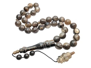 33 Buffalo Horn Prayer Beads Bufalo Boynuzu Tasbih Tesbih Misbaha 486 - Imagen 1 de 15