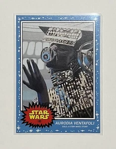 Tarjeta Topps Star Wars Living Set 2021 #185 Aurodia Ventafoli PR 1.731 Solo - Imagen 1 de 3