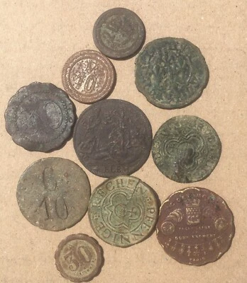 lot 10 JETONS ANCIEN A EXPERTISER - Photo 1/4