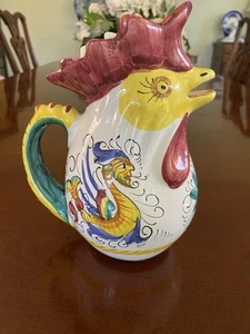 Vintage Portugal Rooster Pitcher8.5” - Picture 1 of 20
