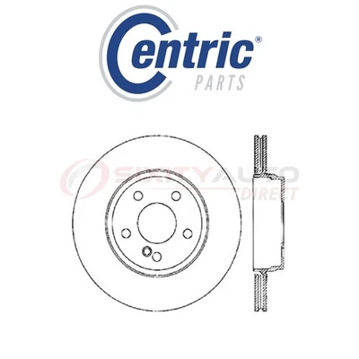 Centric High Carbon Alloy Disc Brake Rotor for 2012-2016 Mercedes-Benz C250 zz Foto 1 de 4