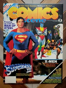 COMICS Scene #11 7.0 (Starlog 1983) Superman III, X-Men, Judge Dredd, Doc Savage - Foto 1 di 13