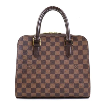Auth LOUIS VUITTON Damier Ebene Triana Handbag Brown N51155 - h30568a - Image 1 of 4