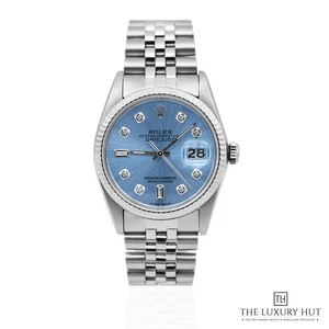 Rolex Datejust 16014 - 1981, Serviced 2025 - 36mm Steel Aftermarket Lilac Blu... - Picture 1 of 5