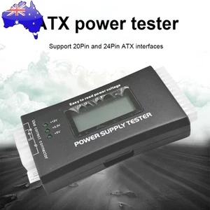 20/24 Pin Computer Power Measuring LCD Display Multifunction for ATX BTX ITX TFX - Afbeelding 1 van 12