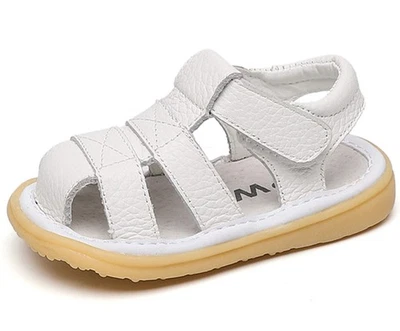 Baby Boys Girls Summer Lightweight Soft Sole Closed-Toe Outdoor Leather Athle... - Image 1 of 4