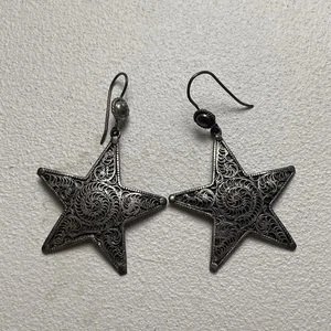 Sterling Silber 925 Stern Ohrhänger  - Bild 1 von 5