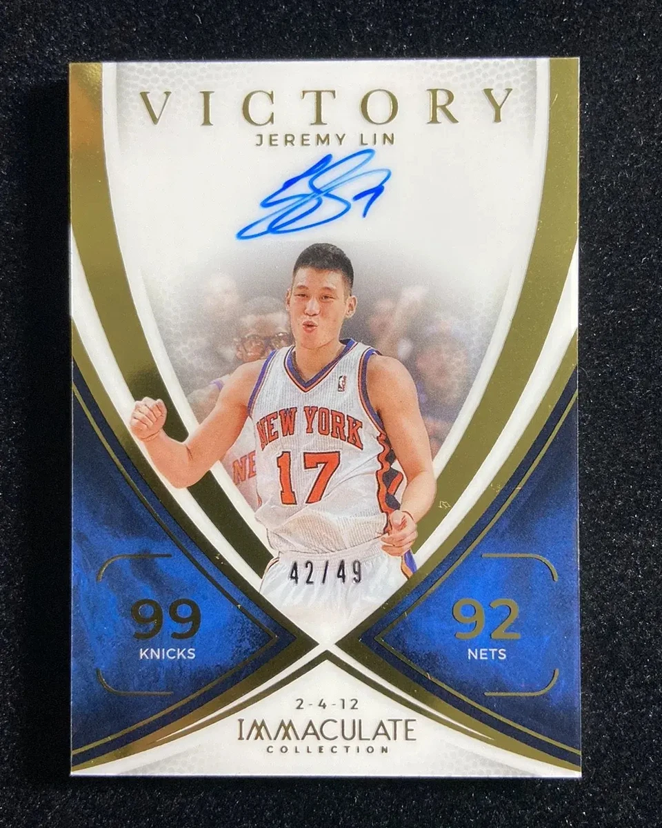Panini Jeremy Lin Basketball Autographed Sports Trading Cards