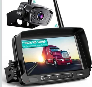 Telecamera di Backup Wireless, Sistema di Telecamere Retrovisori Monitor 7 Pollici per Camper, - Foto 1 di 7