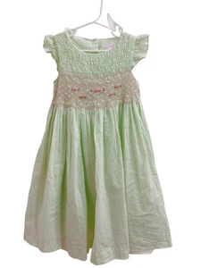Janie And Jack Smocked Girl Dress Size 5 - Picture 1 of 3