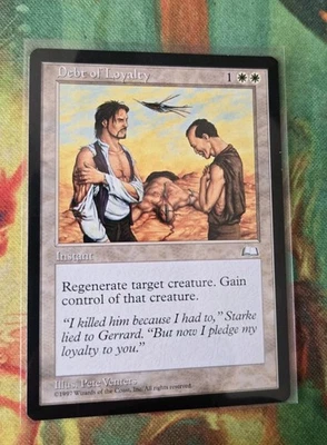 Debt of Loyalty Weatherlight Regular MTG Magic the Gathering Excellent Condition - Image 1 of 3