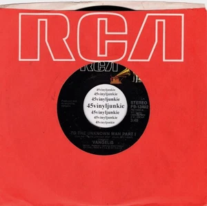 Vangelis NM 45 rpm "To The Unknown Man - Part 1" on RCA Records - Picture 1 of 2