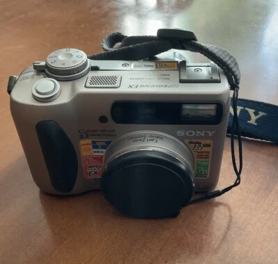 Sony Cyber-shot DSC-S75 3.3 MP Digital Camera - Silver w/ Charging Cord & Box - Image 1 of 4