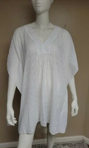 $78 Echo White Beach Cover Up #102K - Picture 1 of 11