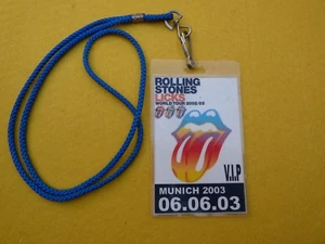rolling stones Licks world tour 2002/03 V.I.P Munich 06.06.03 PASS Ç - Foto 1 di 3