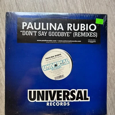 Paulina Rubio Don't Say Goodbye (Remixes) Promo Vinyl Record SEALED NEW 2002 Foto 1 de 4