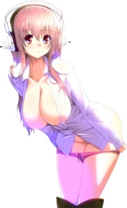 Super Sonico Weatherproof Anime Sexy Waifu Sticker 6" Premium Car Decal - Picture 1 of 1
