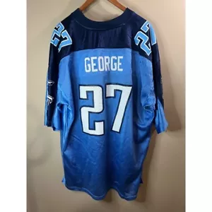 Reebok NFL Tennessee Titans Eddie George Jersey #27 Football 2XL - Picture 1 of 9