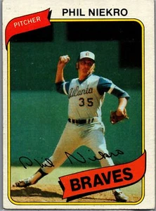 1980 Topps #245 Phil Nickro Atlanta Braves - Imagen 1 de 2