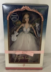 Mattel Zahnfee Barbie Puppe Sammler rosa Etikett Aufbewahrungsbeutel NRFB - Bild 1 von 11