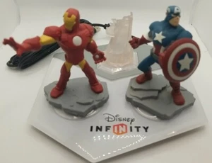 Disney Infinity Portal Base Xbox 360 With Capt. America, Iron Man and Crystal - Picture 1 of 7