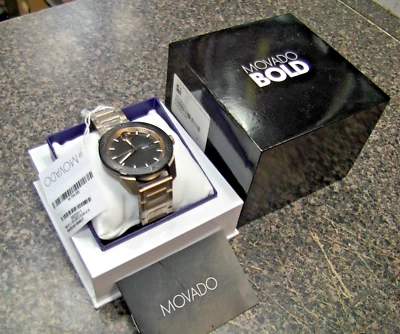 NEW  Movado Men's Watch 3600511 Bold Khaki Stainless Steel Ion-plated Day Date - Image 1 of 4