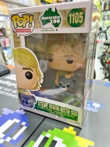 Funko Pop Crocodile Hunter Steve Irwin with Sui LEGGERE DESCR (1105) NUOVO SIGIL - Imagen 1 de 4