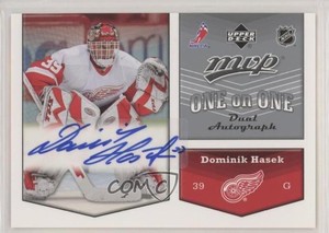 2007 Upper Deck MVP One on Dual Henrik Zetterberg Dominik Hasek #OA-HZ Auto HOF