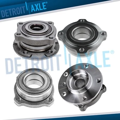 Front Rear Wheel Bearing Hubs Assembly for 2010 2011 2012 BMW X5 X6 M Model Only - Image 1 of 4