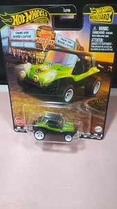 Hot Wheels Premium Meyers Manx HW Boulevard #125 Real Riders Green Diecast New - Picture 1 of 2